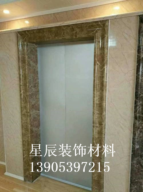 哈尔滨市仿大理石电梯门套小区电梯门套 - 厂家